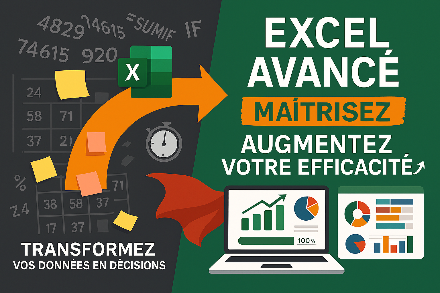Excel avancé: Maîtrisez Excel et augmentez votre efficacité